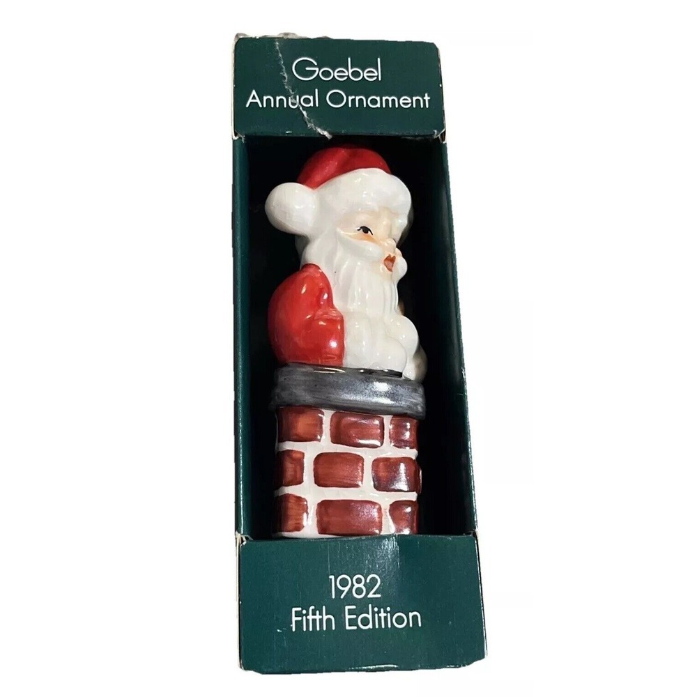 Goebel W Germany 1982 Dated Santa Annual Fifth Edition Vintage Ornament